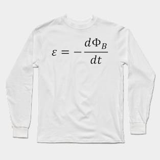 Faraday Law Of Electromagnetic Induction, physics and engineering Long Sleeve T-Shirt